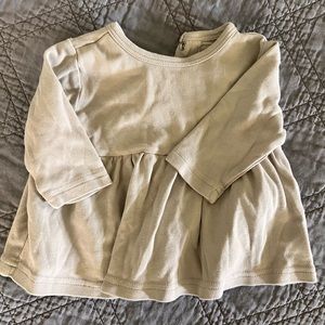 Sweet little organic cotton Modern Burlap dress